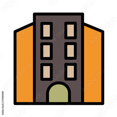 Building City Park Filled Ouline Icon