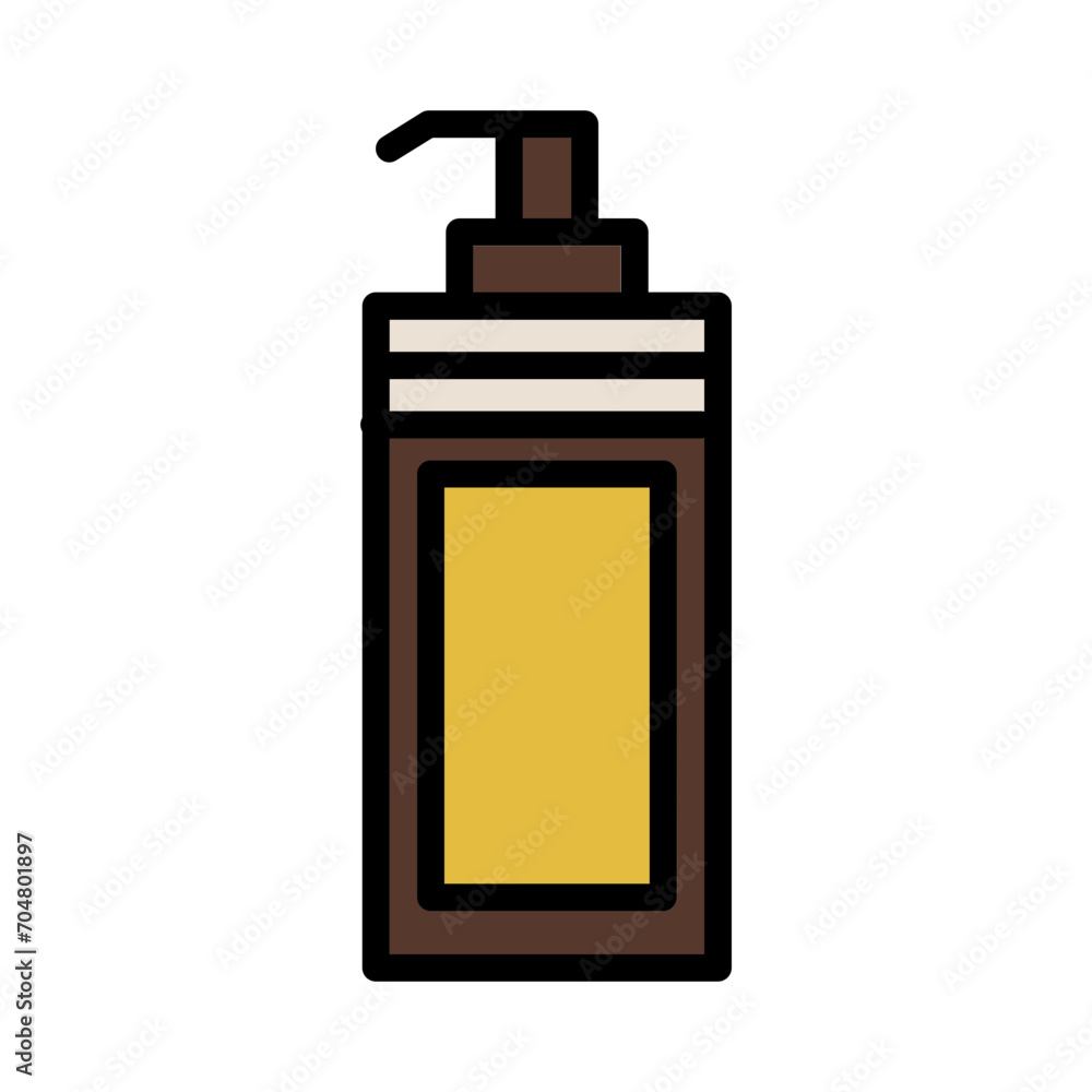 Obraz premium Bottle Can Jar Filled Outline Icon