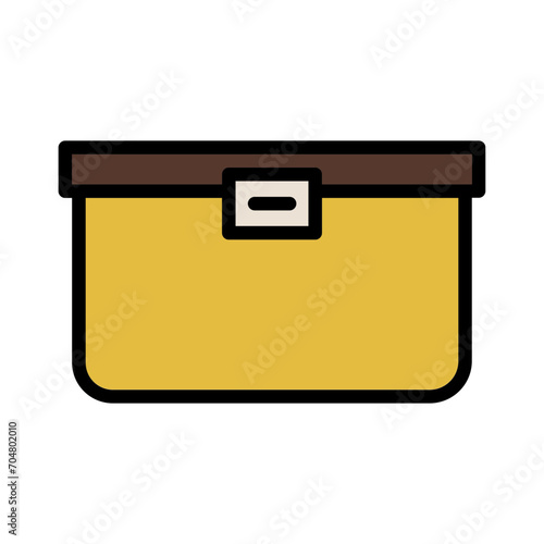 Container Food Cook Filled Outline Icon