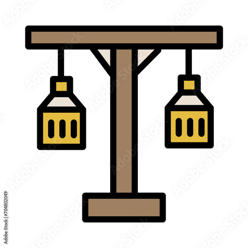 Balance Box Trade Filled Outline Icon