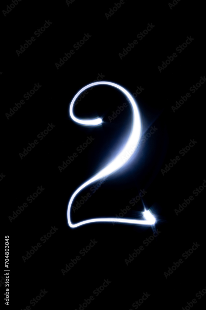 Naklejka premium This picture is taken of a light drawing.