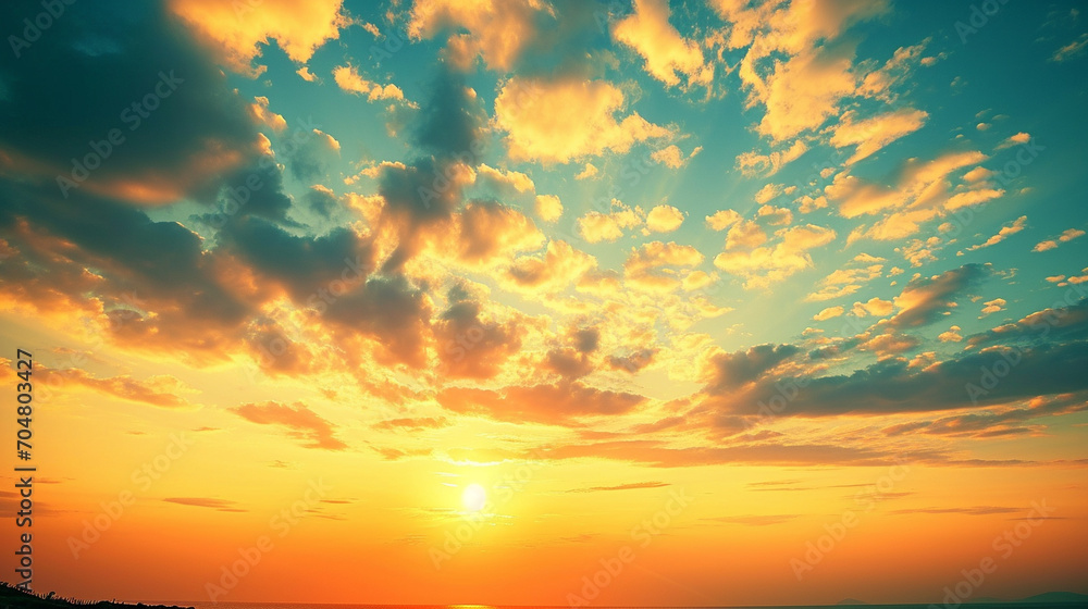 Fototapeta premium sunset over the sea