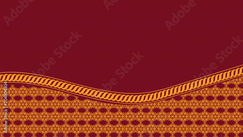 Islamic Arabic Luxury maroon Background with Geometric pattern 