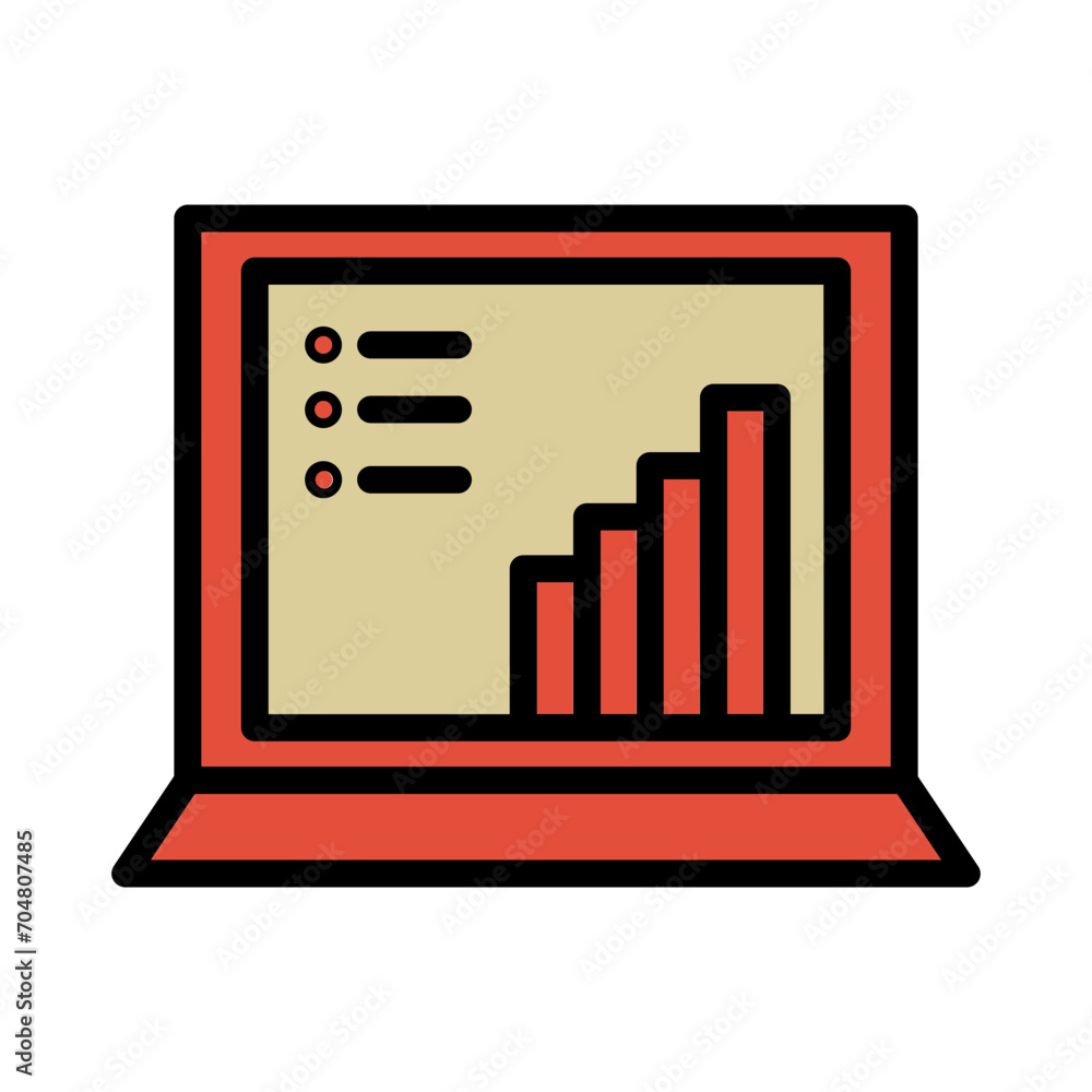 Growth Chart Graph Filled Outline Icon Growth Chart Graph Filled Outline Icon