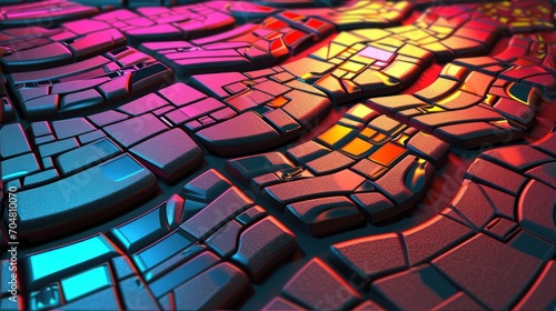  a close up of a computer keyboard with a multicolored design on the top of the keyboard and bottom of the keyboard.