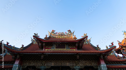 Beautiful roofs of traditional Chinese temples
