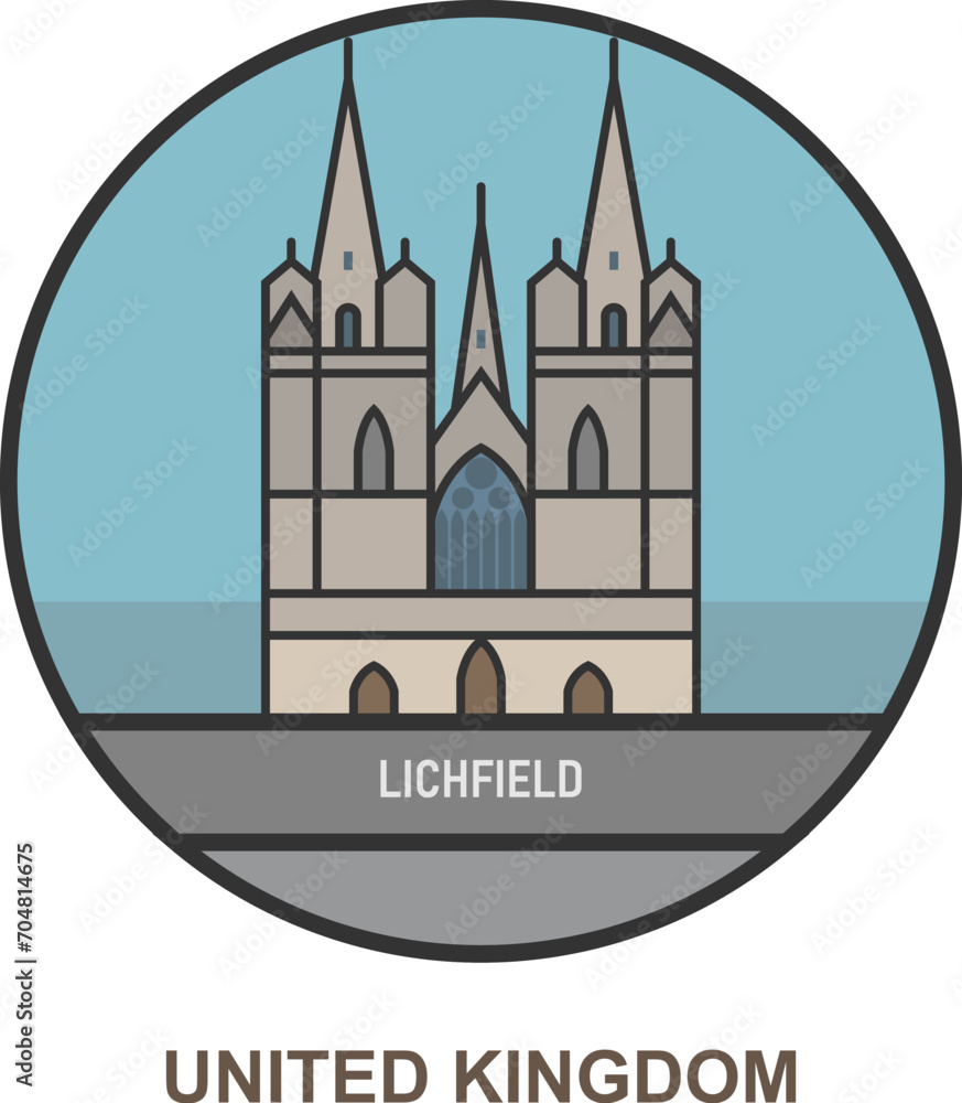 Lichfield. Cities and towns in United Kingdom