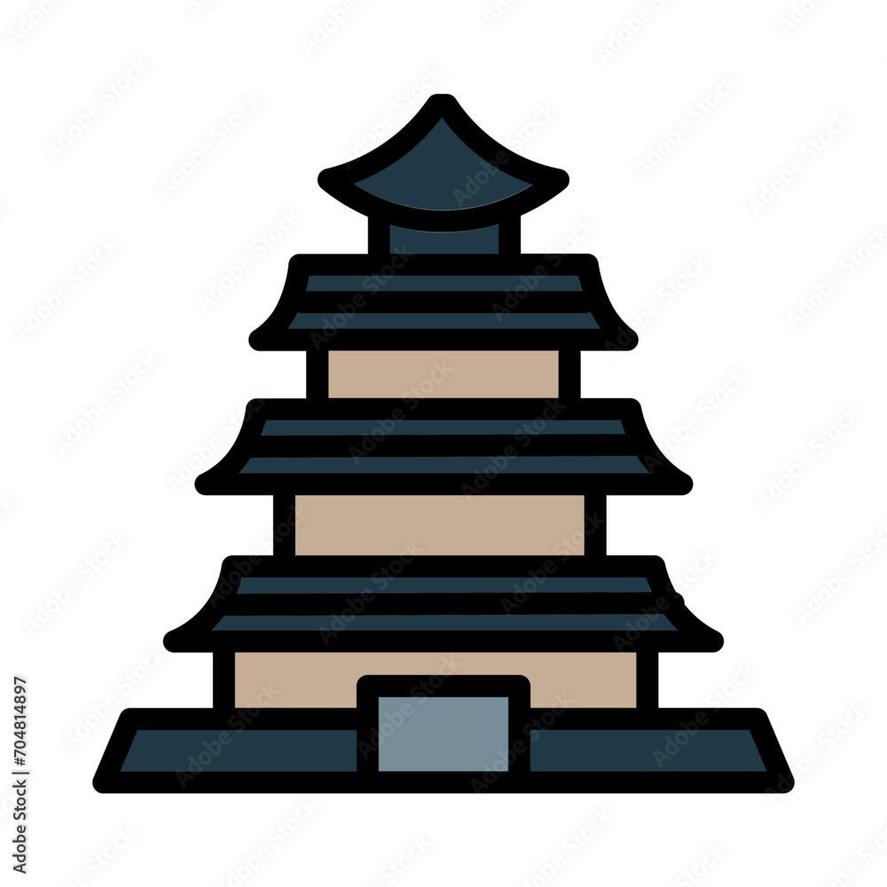 Arch Asia Temple Filled Outline Icon Arch Asia Temple Filled Outline Icon