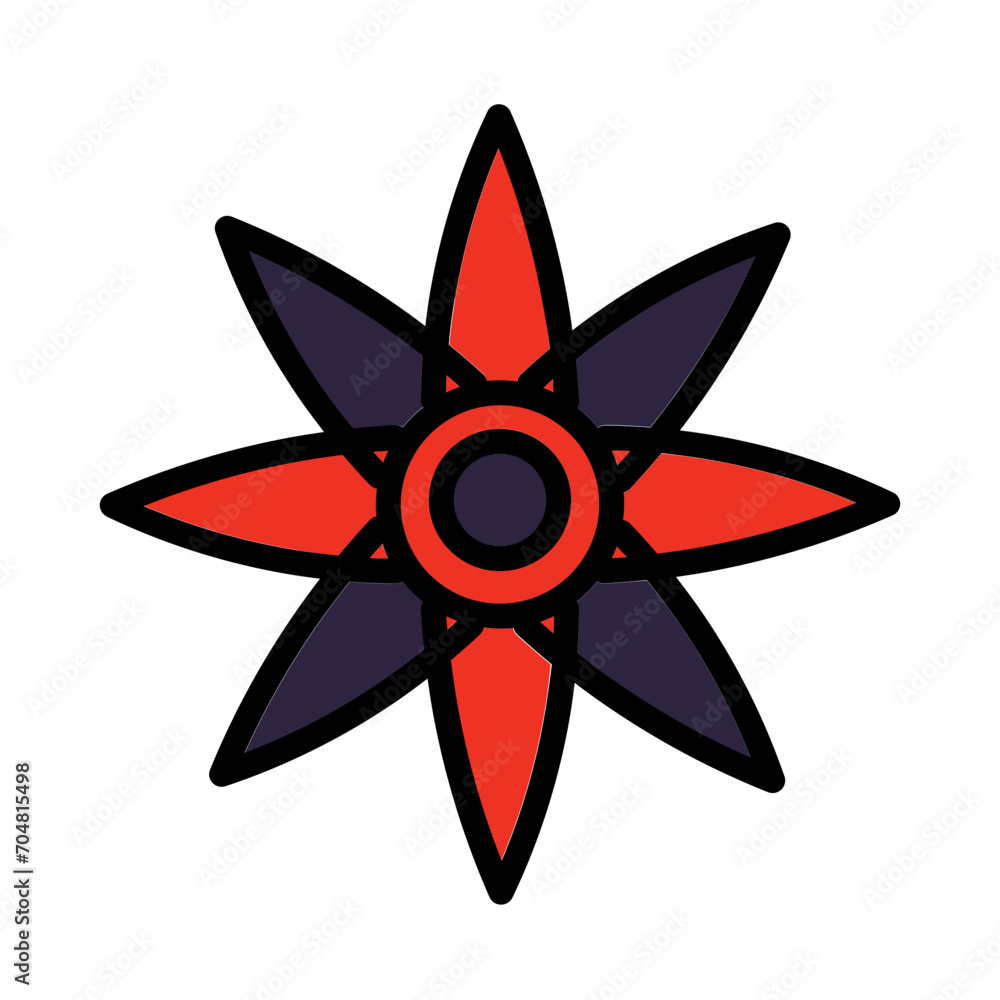 Flower Petals Shapes Filled Outline Icon Flower Petals Shapes Filled Outline Icon