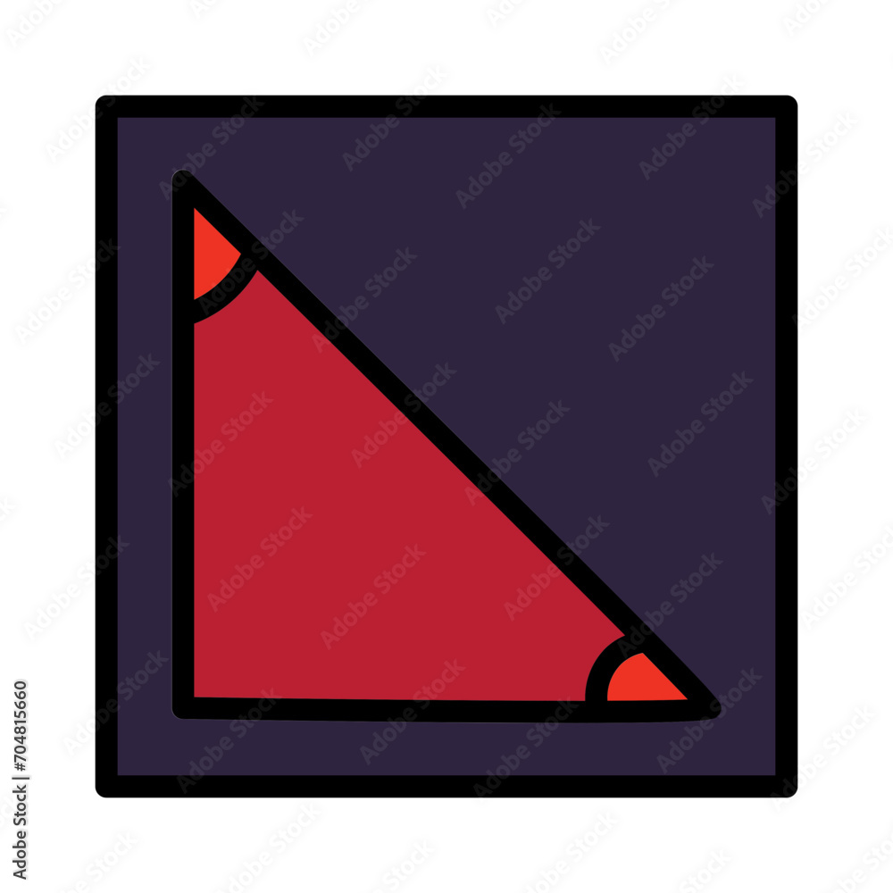 Shapes Side Triangle Filled Outline Icon Shapes Side Triangle Filled Outline Icon