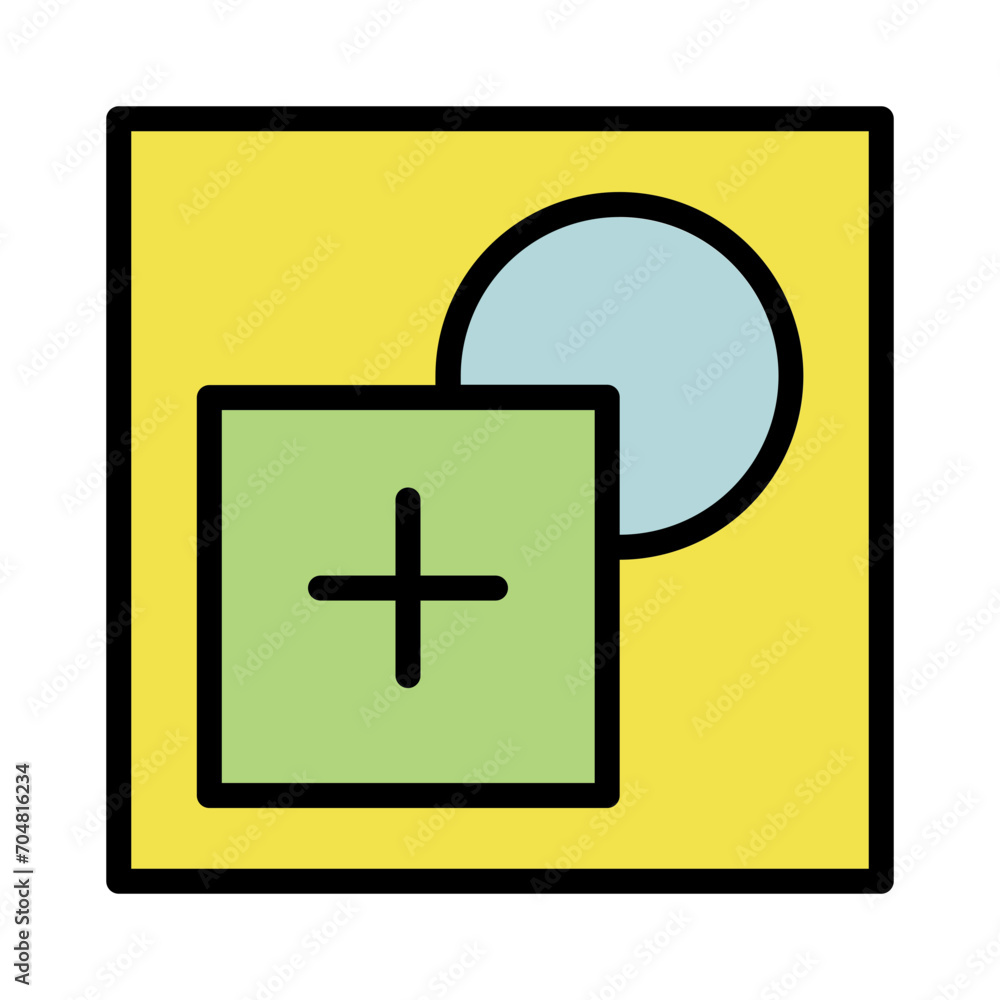 Obraz premium Tool Modes Shapes Filled Outline Icon