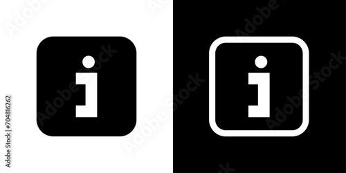 Information icon vector. Faq and details line,filled isolated icon symbol. vector illustration photo