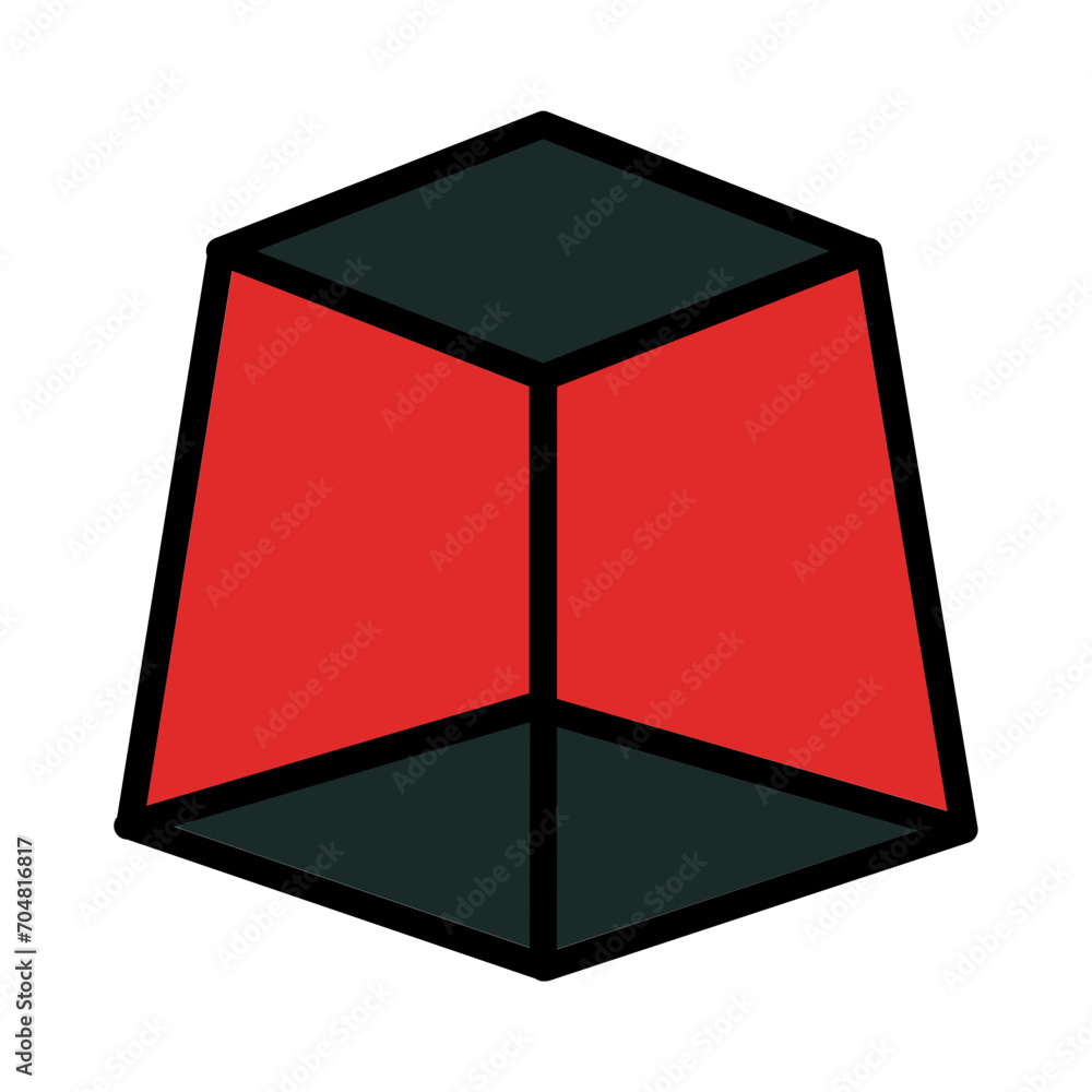 Geometry Shape Trapezoid Filled Outline Icon Geometry Shape Trapezoid Filled Outline Icon