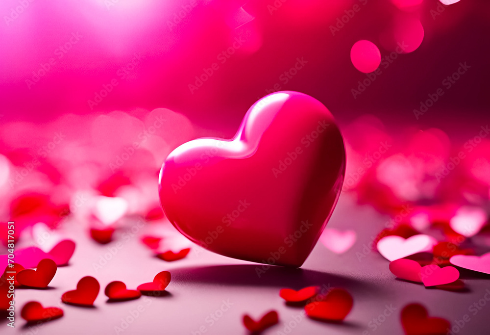 AI Generative illustration of a Valentines Day concept design AI Generative illustration of a Valentines Day concept design