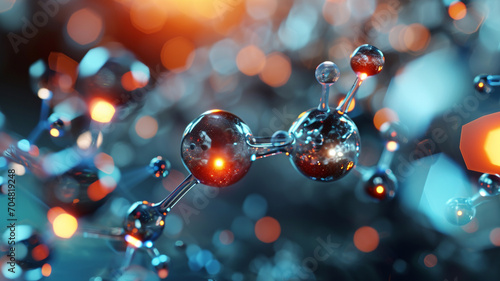 Science molecule background