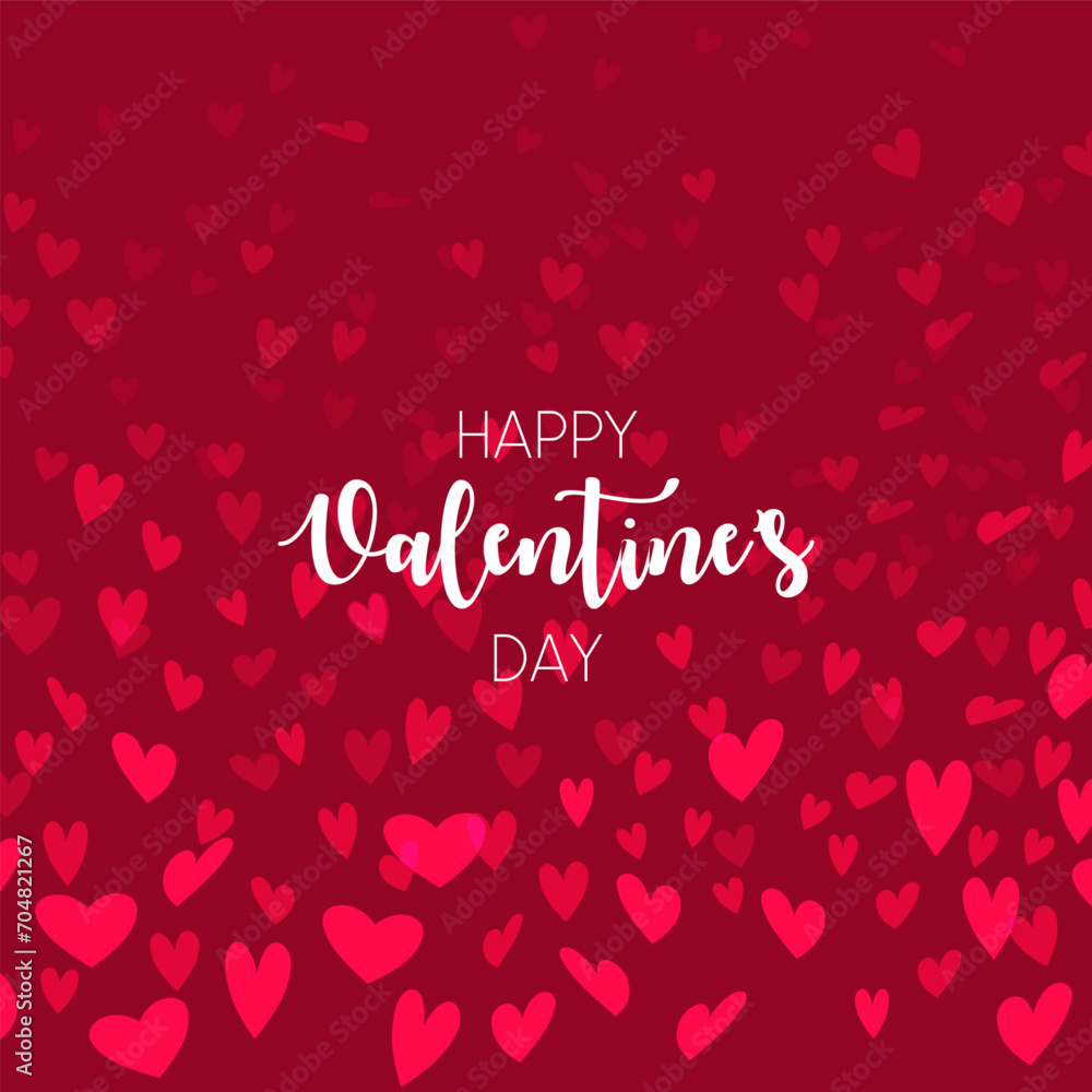 Happy Valentine Day. Valentine card. Valentine background. Heart vector background.