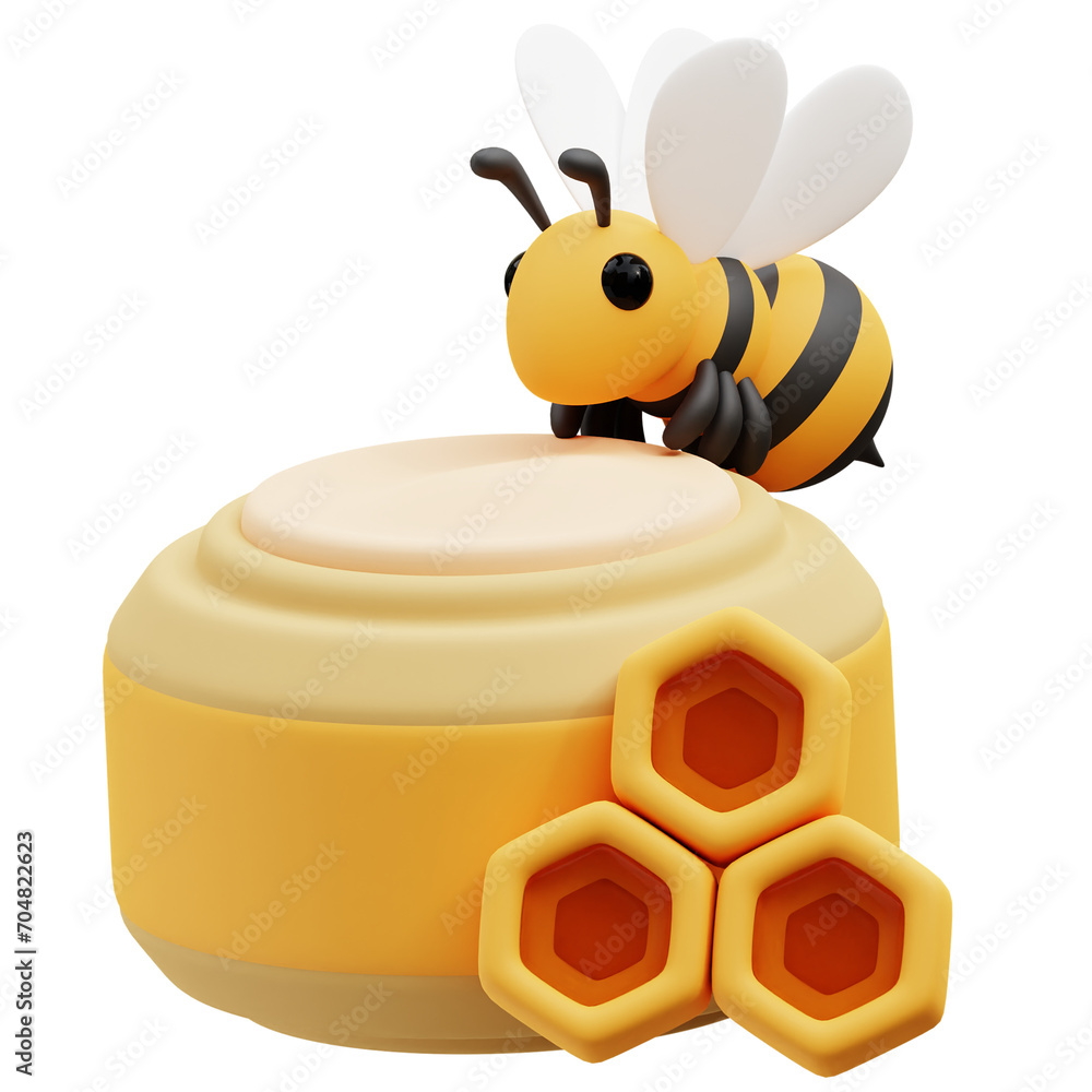 Obraz premium Honey Cream In A Jar
