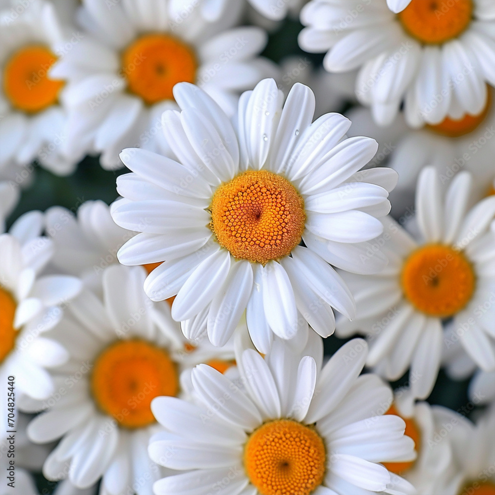 Daisies flower background wallpaper, ai technology Daisies flower background wallpaper, ai technology