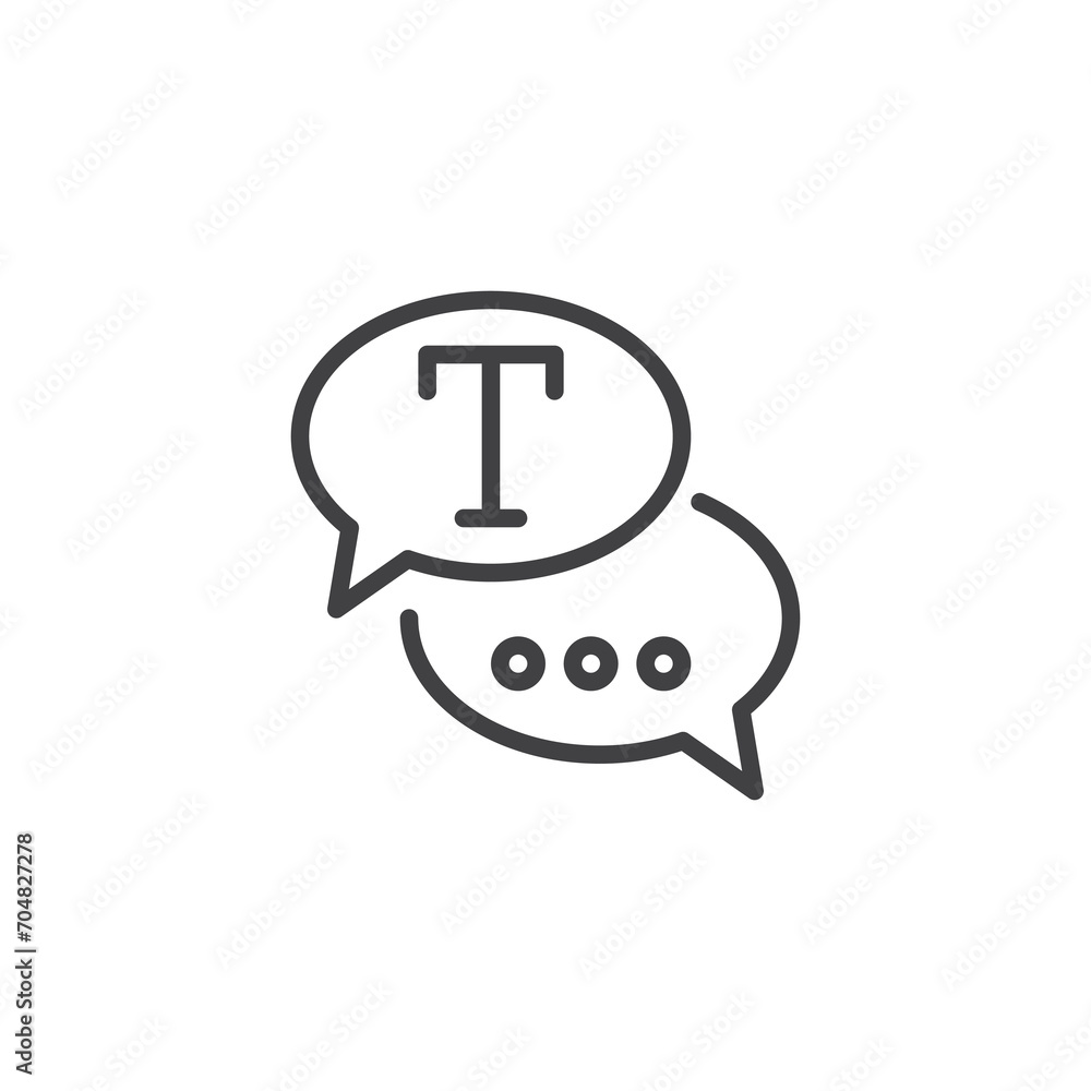 Chat Bubble Message line icon Chat Bubble Message line icon