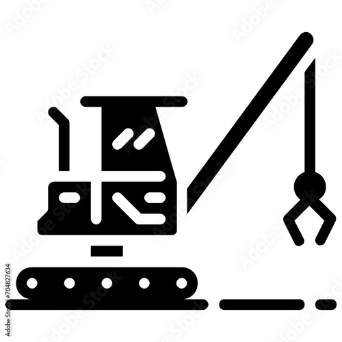 clamshell glyph vector icon