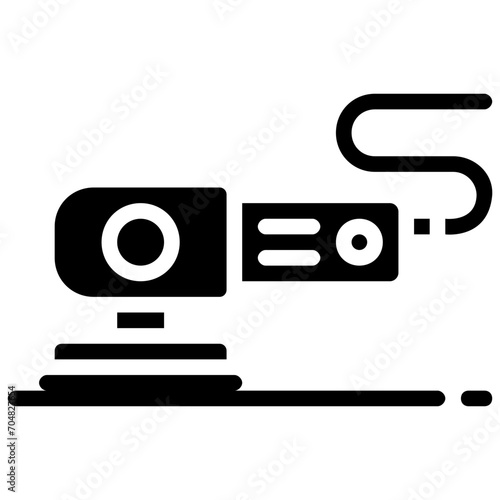 sander glyph vector icon