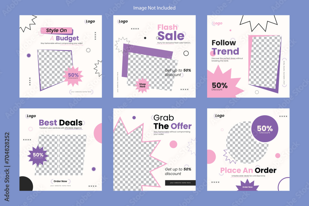 Obraz premium Social media post banner template for sale