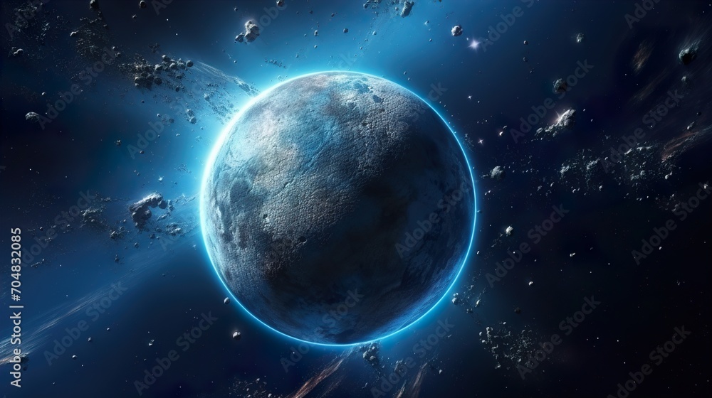 Obraz premium earth and moon