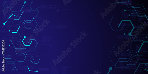 Abstract digital background with technology circuit board texture. Circuit board background. Processor and chip, engineering and tech, motherboard and computer design.