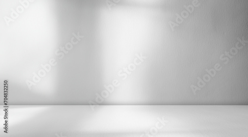 Background Studio Kitchen Floor Wall Shadow White Grey Abstract Room Product Display Gradient Light from Window Pattern blur Cement Gray Overlay Minimal Elegant Mockup Presentation Promotion Stage.