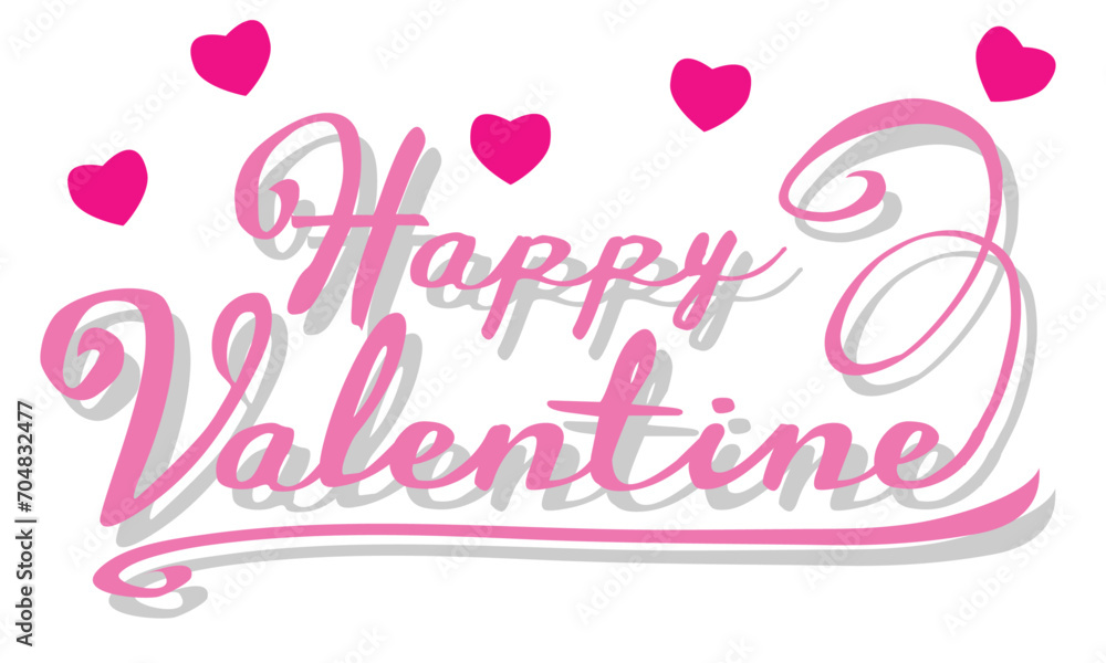 Happy Valentine Greeting Card - vector