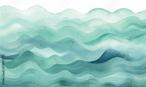 abstract blue background with waves © Irina