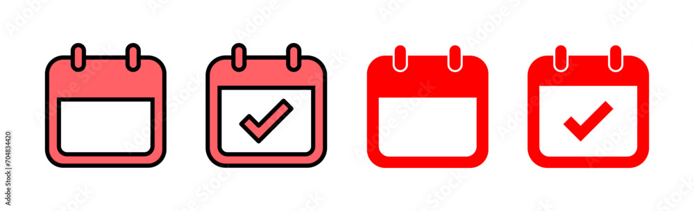 Calendar icon set illustration. Calender sign and symbol. Schedule icon symbol Calendar icon set illustration. Calender sign and symbol. Schedule icon symbol