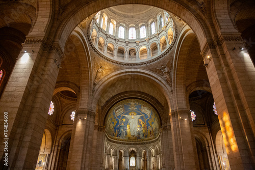 Paris  France - May 20  2023  view on the exterior of the Basilica of the Sacred Heart of Paris Montmartre