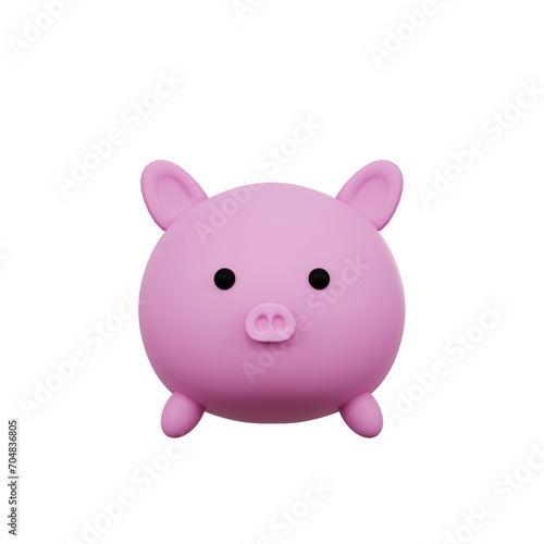 pink piggy cartoon