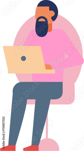 office workers in pink clothes woman