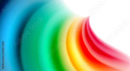 Color mixing liquid rainbow shape background