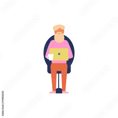 office workers in pink clothes woman
