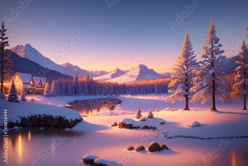 warm winter art pictures