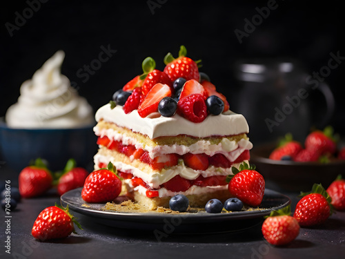 cake with berries  cheesecake with strawberries  cheesecake with berries