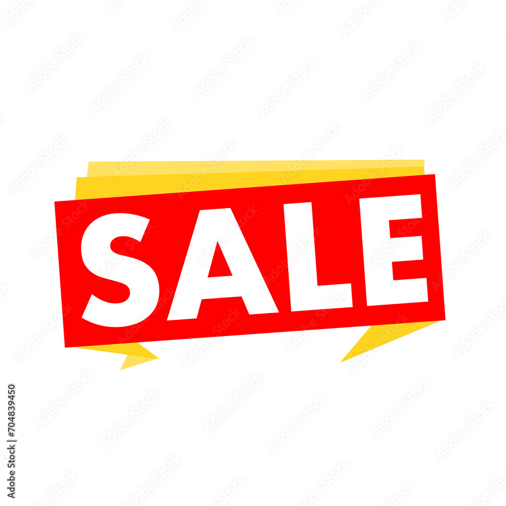 Fototapeta premium sale tag with ribbon