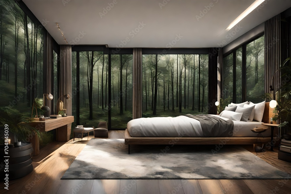 Step into a realm of tranquility with a Generative AI depiction of a ...