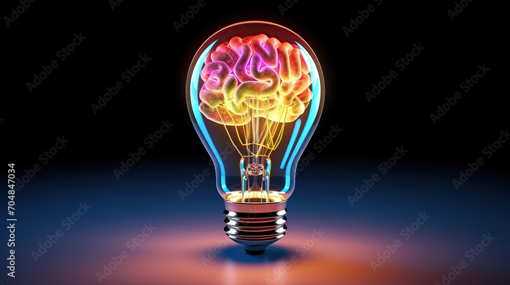 The concept of creative non-standard thinking, new bright thoughts and ideas The concept of creative non-standard thinking, new bright thoughts and ideas