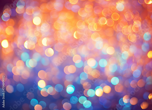 Blurred lights colorful bokeh abstract background