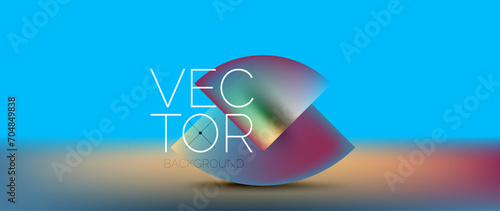 Podium background adorned with fluid gradient color geometric shapes. Eye-catching and modern design. The liquid gradients infuse element of fluidity and energy