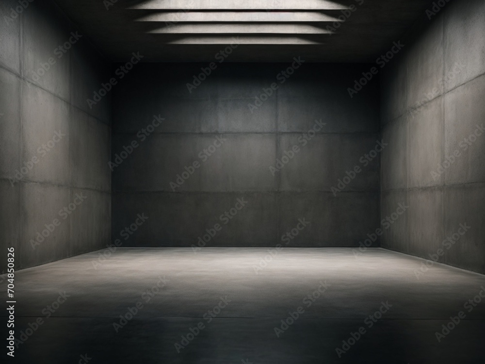 Abstract dark empty concrete interior room, interior wall, wallpaper and background, for product ads Abstract dark empty concrete interior room, interior wall, wallpaper and background, for product ads