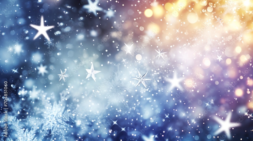 white background with stars shining with silvery white light white background with stars shining with silvery white light