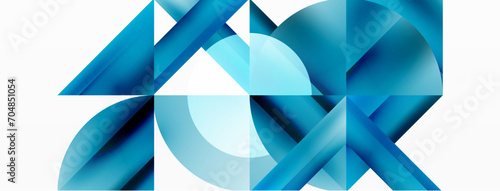 Minimalist marvel - squares and circles unite in harmonious geometry. Muted tones weave serene backdrop where structured tiles form dance of timeless elegance, epitomizing modern simplicity