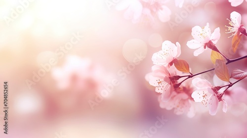 Spring background blur,holiday wallpaper. - generative ai