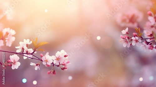 Spring background blur,holiday wallpaper. - generative ai