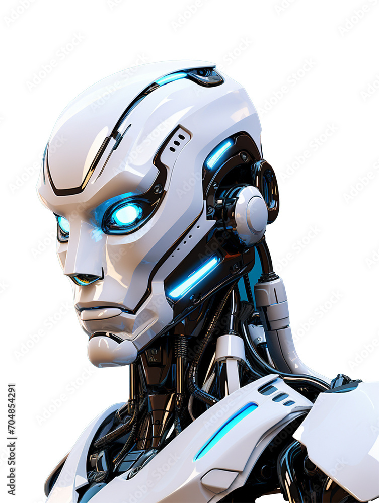 blue robot with helmet generative ai blue robot with helmet generative ai